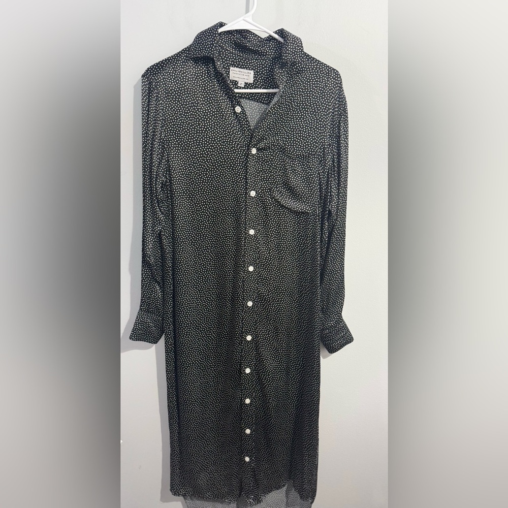Emily Phillips Black/White Midi Dress Womens Size 2 (2/4)